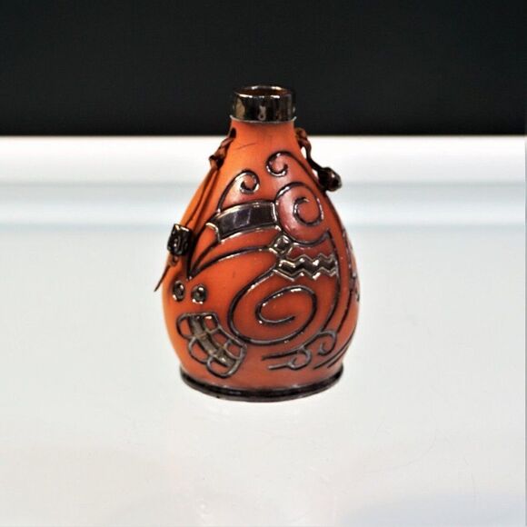 Guyana Caribbean Decorative Pottery Vintage 1998 Artist Signed Earth Tone 4.5 In - Picture 1 of 7